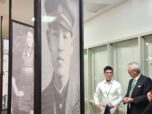 ▲李登輝外孫賴緯綸也出席。（圖／記者吳翊緁攝，2025.07.30 ）