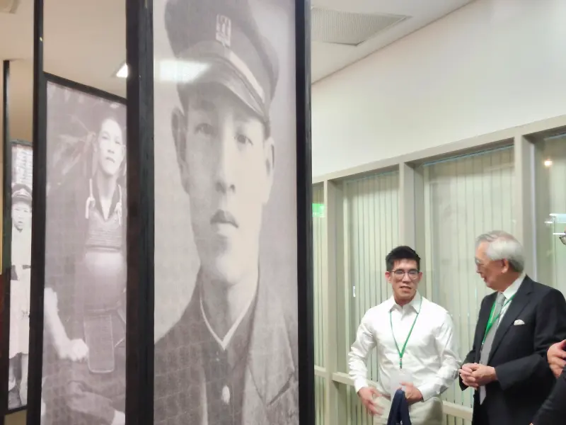 ▲李登輝外孫賴緯綸也出席。（圖／記者吳翊緁攝，2025.07.30 ）
