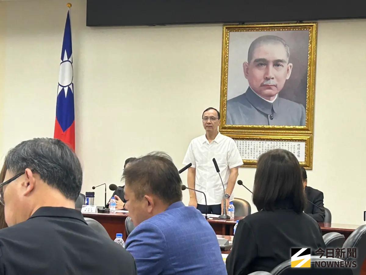 ▲國民黨主席朱立倫說，823是最後一戰。（圖／記者林怡昕攝，2025.07.30）