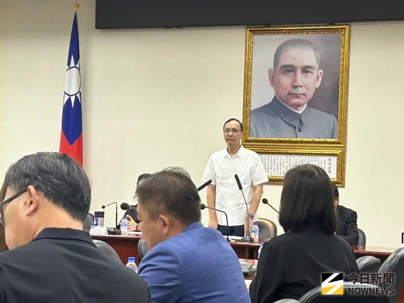 ▲國民黨主席朱立倫說，823是最後一戰。（圖／記者林怡昕攝，2025.07.30）