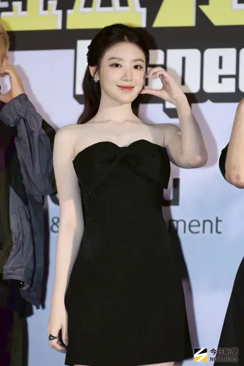 ▲i-dle（舊名：(G)I-DLE）成員葉舒華主持《鑒定師》台灣記者會。（圖／記者嚴俊強攝）