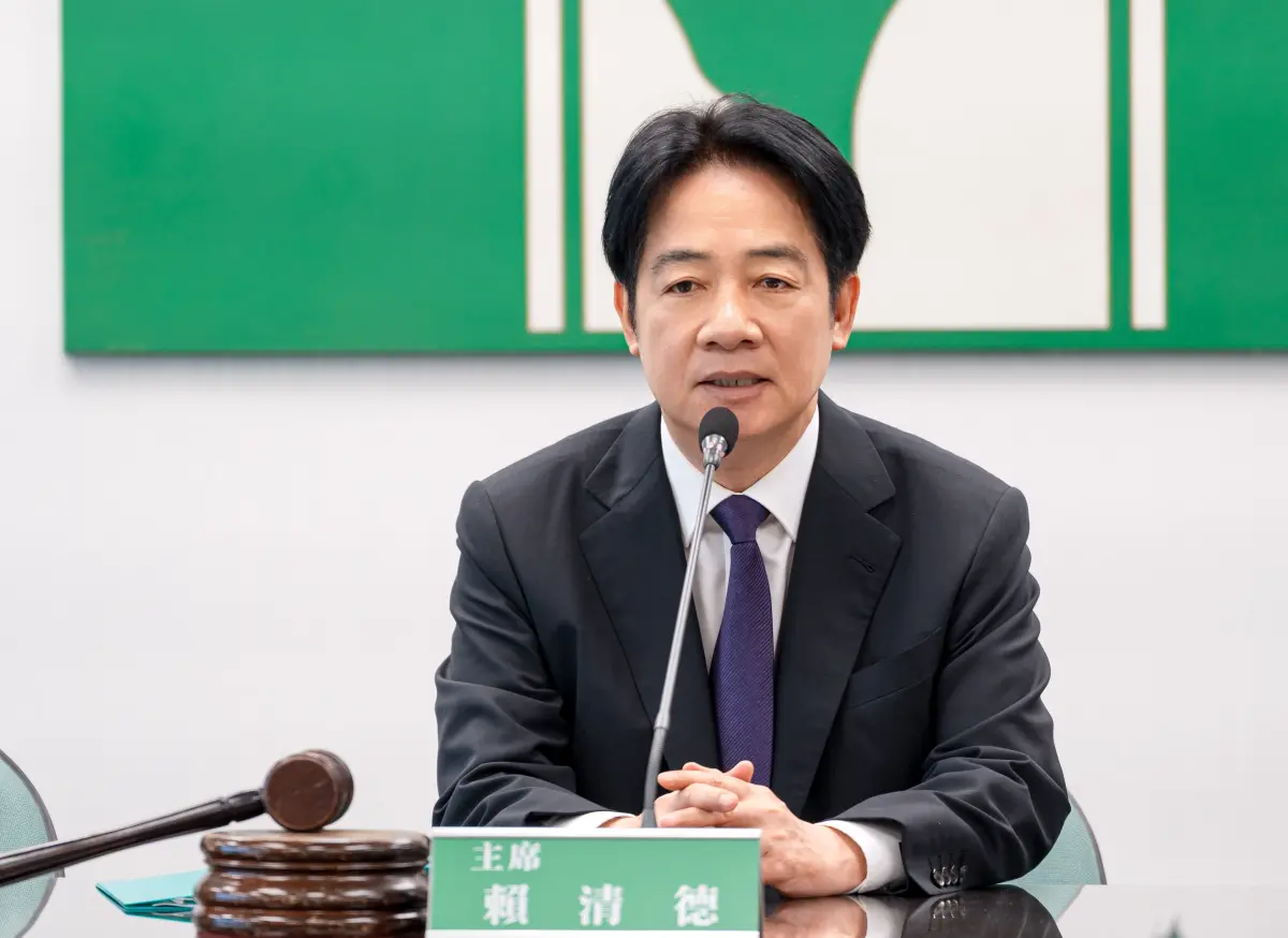 ▲賴清德表示，823公投他會去投票，「我們一起投下『不同意』票」。（圖／民進黨提供）