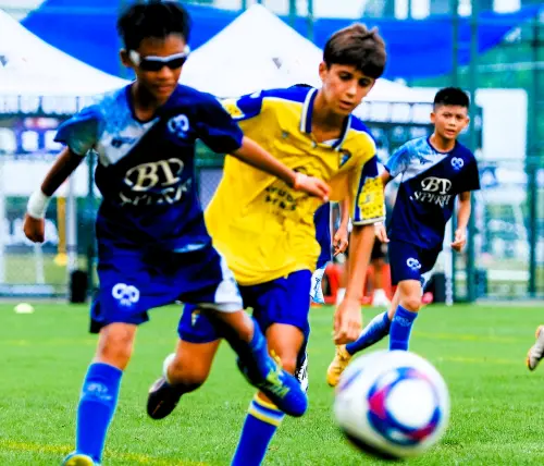 Formosa 7s國際青少年足球錦標賽在楠梓足球場盛大開幕。(圖/柏文事業提供) ▲Formosa 7s國際青少年足球錦標賽在楠梓足球場盛大開幕。(圖/柏文事業提供)