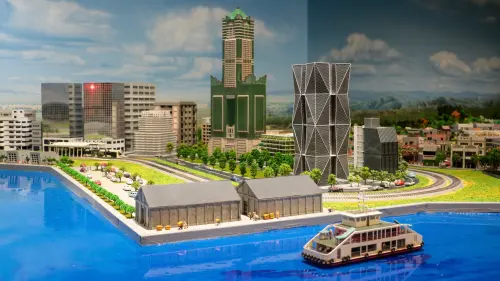 ▲模型展新增85大樓、中鋼大樓等知名高雄景點。（圖／高史博提供）