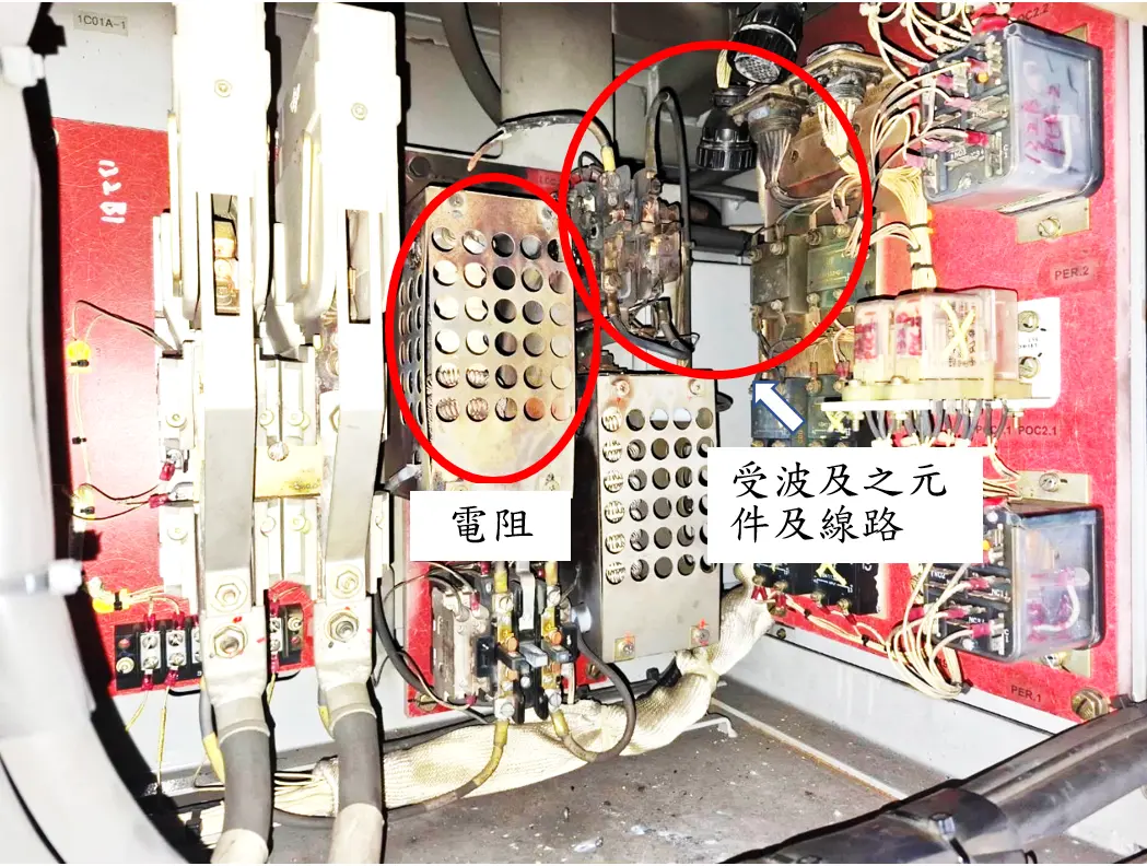 ▲北捷文湖線7/29列車異常卡軌道，北捷公布電阻過載產生高溫波及周旁元件及線路。（圖／北捷提供）