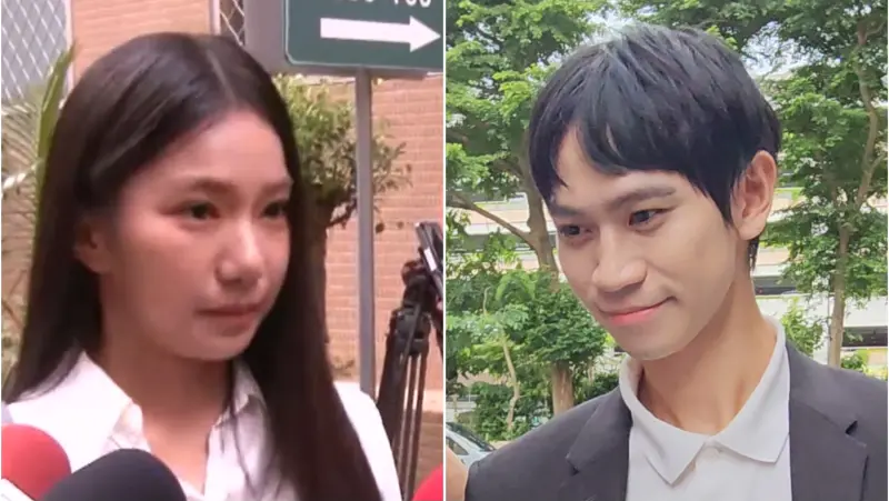 ▲「眾量級」前情侶檔家寧（左）與Andy（右）分手爆發經營權官司，新北地檢署查出家寧媽A走4318萬元還逃漏稅，家寧則因為擅改頻道登入密碼也遭到起訴。（圖／記者劉松霖攝