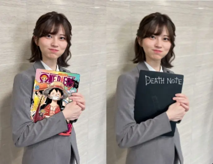 ▲日本模特兒荒木佐保里因一張OL照在社群平台X意外被演算法瘋狂推送,成為迷因流傳。(圖/翻攝自X)