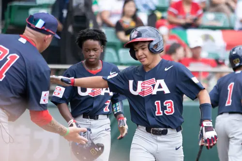 ▲美國隊瓦拉德斯（Kristian Valadez）敲出個人在本屆賽會第3轟。（圖／中華棒協提供）