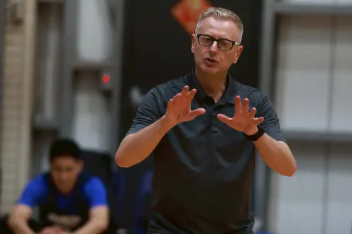 ▲中華隊總教練圖奇稱讚林書緯是個好球員，很有經驗，未來不排除合作機會。（圖／記者葉政勳攝，2025.07.31）