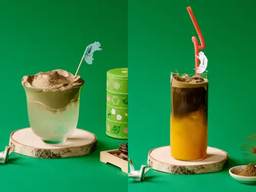 ▲左起：「辻利宇治焙茶・雲」155元，「辻利宇治焙茶・魔紗茂谷柑」145元。（圖／辻利茶舗提供）