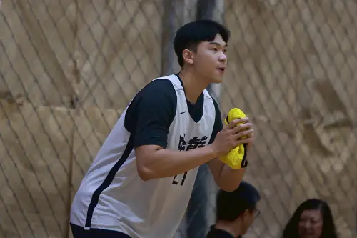 ▲本土中鋒曾祥鈞，在與菲律賓一戰扮演奇兵角色（圖／記者葉政勳攝）