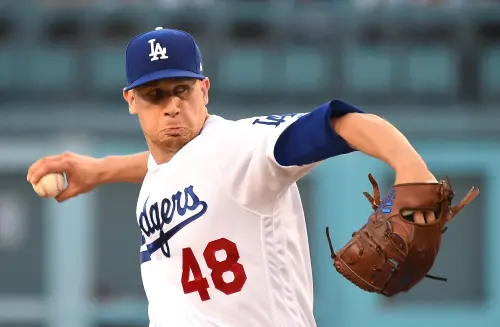 ▲道奇在交易大限前迎回舊將史都華，盼他強化以山本由伸、大谷翔平為首的投手陣容，穩固搖搖欲墜的牛棚戰力。（圖／路透／達志影像）