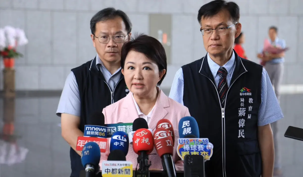 ▲盧秀燕喊話賴清德先收心，專心處理國家重大危機。（圖／台中市政府提供，2025.08.01）