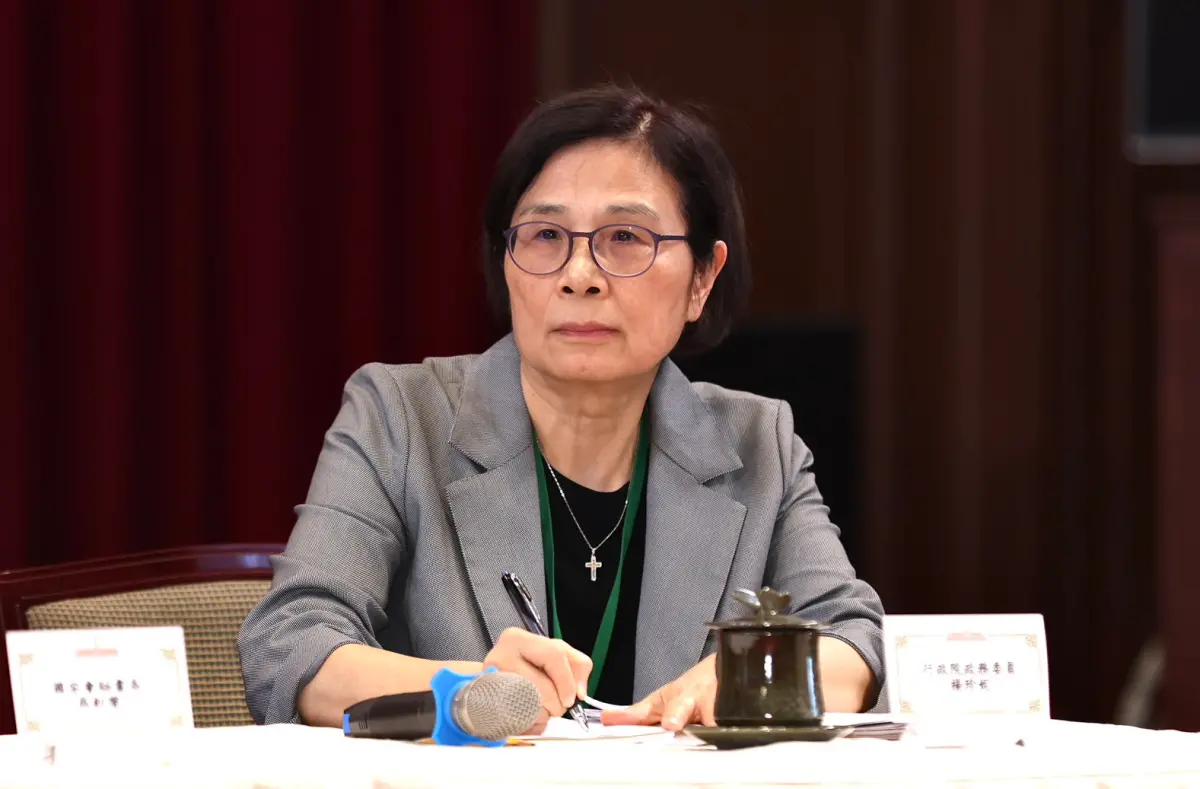 ▲行政院政委楊珍妮是這次台美貿易談判的靈魂人物。（圖／記者朱永強攝，2025.08.01）