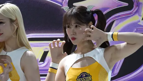 ▲金渡娥在經典賽資格賽時，對宋晟睿選手的歌非常印象深刻，還在現場示範跳了一段。（圖／記者陳云茹攝）