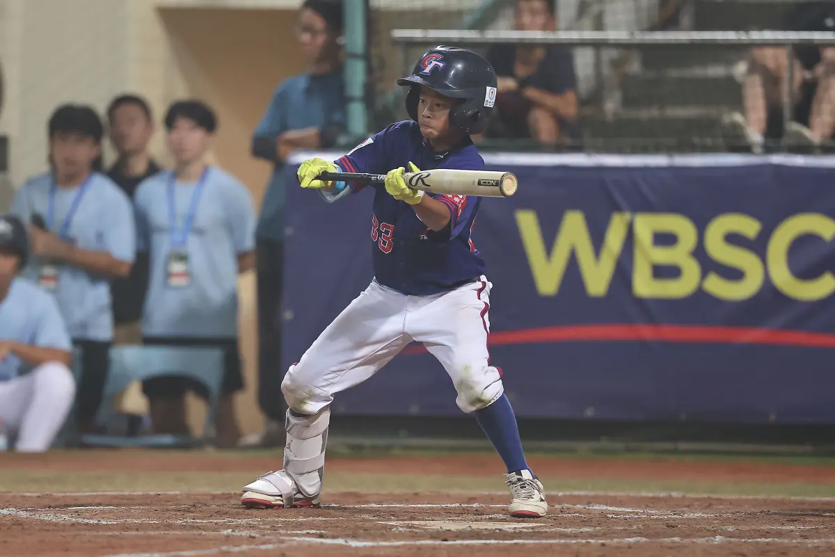 ▲U12中華隊何羣對上美國隊單局上演2次精彩Play，中華隊2分都與他有關。（圖／中華棒協提供）