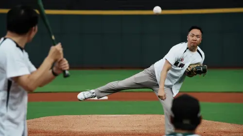 ▲呈祥保經董事長黃奕綱開出好球。（圖／呈祥保經提供）