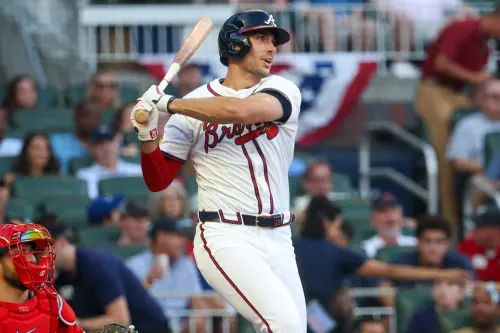 ▲亞特蘭大勇士隊重砲手歐森(Matt Olson)有望在賽道經典賽,轟出怪力全壘打。(圖/路透/達志影像) ▲亞特蘭大勇士隊重砲手歐森(Matt Olson)有望在賽道經典賽,轟出怪力全壘打。(圖/路透/達志影像)