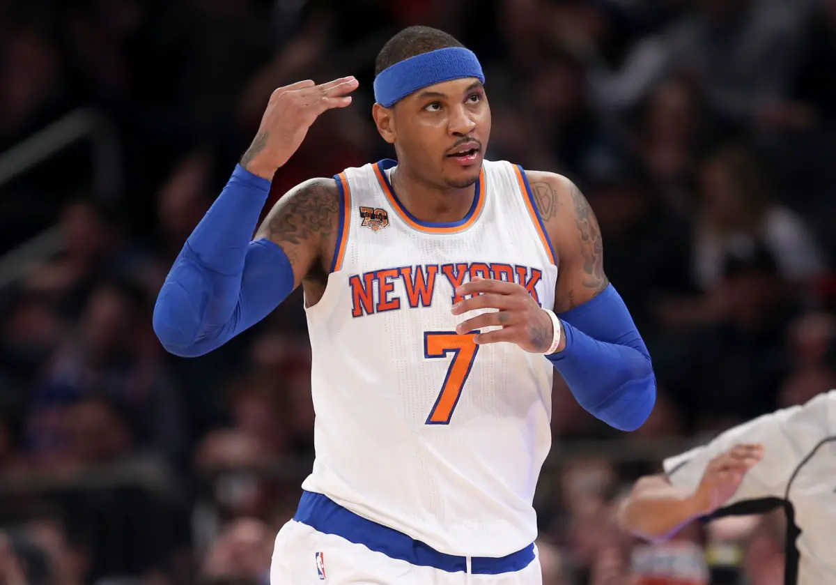 ▲近日75大球星甜瓜安東尼（Carmelo Anthony）在節目上提出了如何讓灌籃大賽恢復精彩度，並點名了3位球員，認為他們的實力足以拯救近年灌籃大賽淪為發展聯盟球員和後備球員的舞台。(圖／美聯社／達志影像）