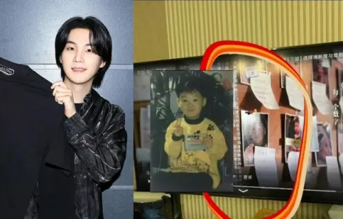 ▲迪麗熱巴新劇驚見BTS童年照！SUGA（如圖）變失蹤兒童　粉絲氣炸：不尊重。（圖／SUGA IG、微博）