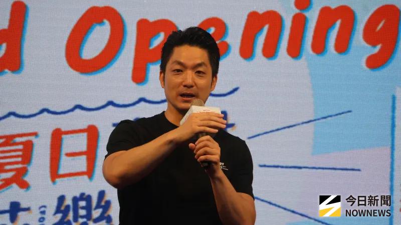 ▲台北市長蔣萬安心中山南段線形公園新開幕活動。（圖／記者呂炯昌攝，2025.08.02）