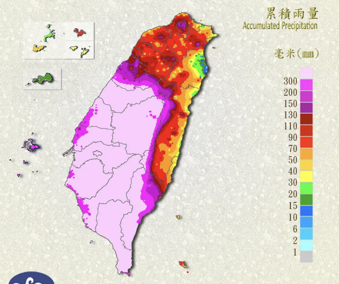 ▲西南氣流帶來的豪雨連續影響一週，中南部累積雨量相當驚人，甚至不輸2009年的莫拉克颱風。（圖／翻攝自中央氣象署cwa.gov.tw）