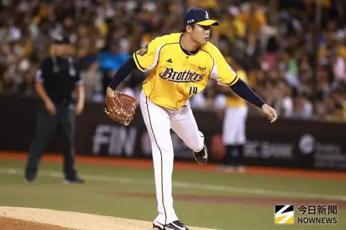 ▲中信兄弟先發投手魏碩成台灣大賽將在牛棚待命。（圖／記者葉政勳攝 ,2025.08.03）