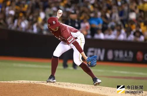 ▲樂天桃猿先發投手黃子鵬。（圖／記者葉政勳攝 ,2025.08.03）