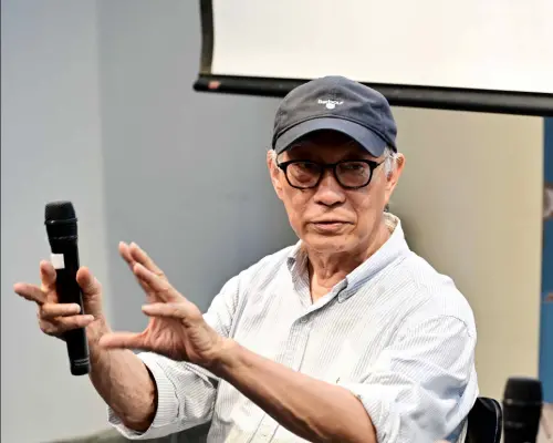 ▲廖慶松（如圖）分享許多過去和侯孝賢、舒淇拍戲時的往事。（圖／海鵬提供）