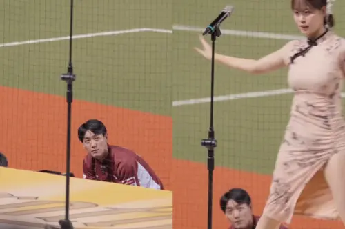 陳晨威再次「靈魂出竅」盯金渡兒場畫面也被抓包。 ▲陳晨威再次「靈魂出竅」盯金渡兒場畫面也被抓包。(圖/翻攝自Threads影片)