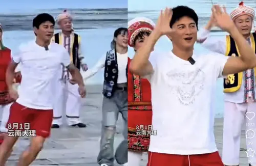 ▲吳奇隆跳舞被捕獲。(圖/翻攝自小紅書) ▲吳奇隆跳舞被捕獲。(圖/翻攝自小紅書)