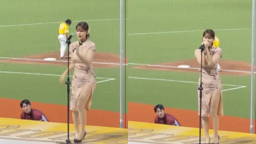 ▲陳晨威在場邊猛盯金渡兒,事後還大力鼓掌。(圖/Threads) ▲陳晨威在場邊猛盯金渡兒,事後還大力鼓掌。(圖/Threads)