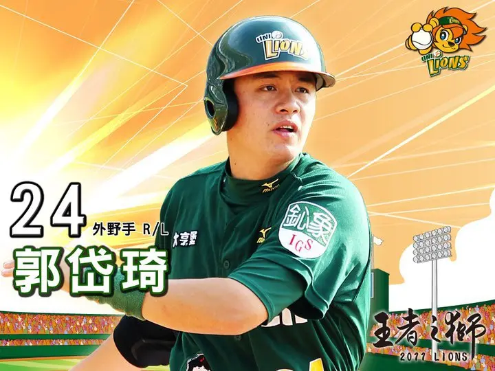 ▲前統一獅外野手郭岱琦曾有一段不錯的職棒生涯，生涯敲出66發全壘打，也曾獲選最佳十人，還曾敲出獅隊隊史的1500發全壘打。（圖／翻攝自自郭岱琦粉絲團FB）