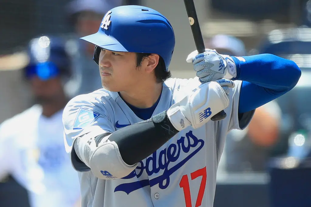 ▲洛杉磯道奇球星大谷翔平連續安打場次推進至4場，目前距離生涯千安里程碑只差3安，有望在6日比賽達陣。（圖／美聯社／達志影像）