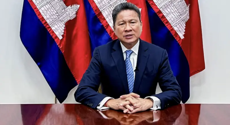 ▲柬埔寨副總理孫占托感謝川普的干預，結束了與泰國的邊境衝突。（圖／路透社／達志影像）