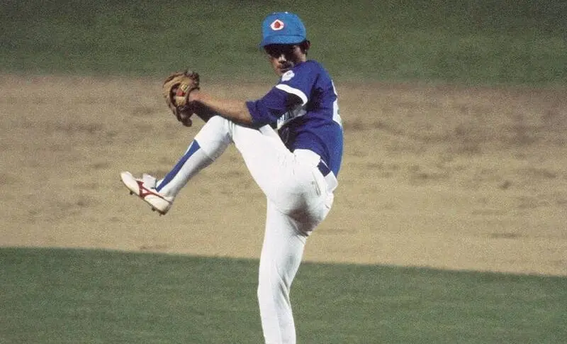 ▲洛杉磯奧運官方社群媒體X近期發文，宣傳棒球項目傳回五環殿堂，首張宣傳照就引用台灣傳奇投手郭泰源的投球英姿，帶棒球迷重溫當年回憶。（圖／取自2028洛杉磯奧運官方X）