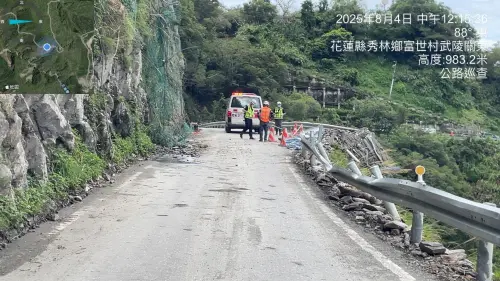 中橫公路台8線工人遭邊坡落石砸頭亡　公路局：有配戴安全帽
