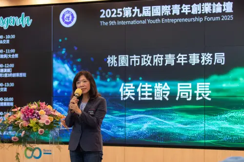 ▲桃園市政府青年事務局局長侯佳齡親自出席致詞。
