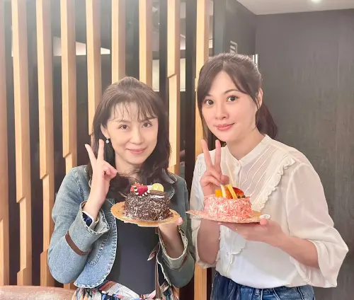 ▲熊家婕（右）與周子寒（左）一同出席董氏基金會的公益活動。（圖／翻攝自周子寒臉書）