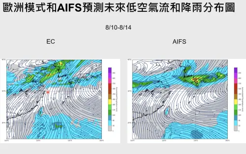 ▲太平洋高壓增強，並將鋒面系統推往日韓，雨勢也往北移動。（圖／賈新興提供）