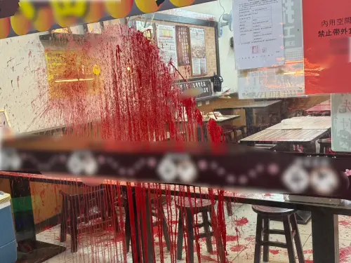 債務糾紛引不滿？新北兩當歸鴨店遭潑漆　ㅤㅤㅤ疑為少東欠債有關
