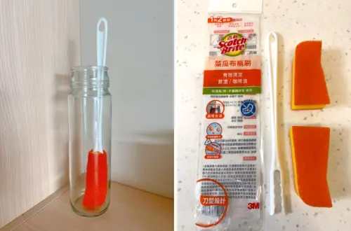 ▲「刀型刷頭設計」可深入瓶底縫隙與狹窄處，徹底清潔平時杯瓶底的死角。（圖／品牌提供）