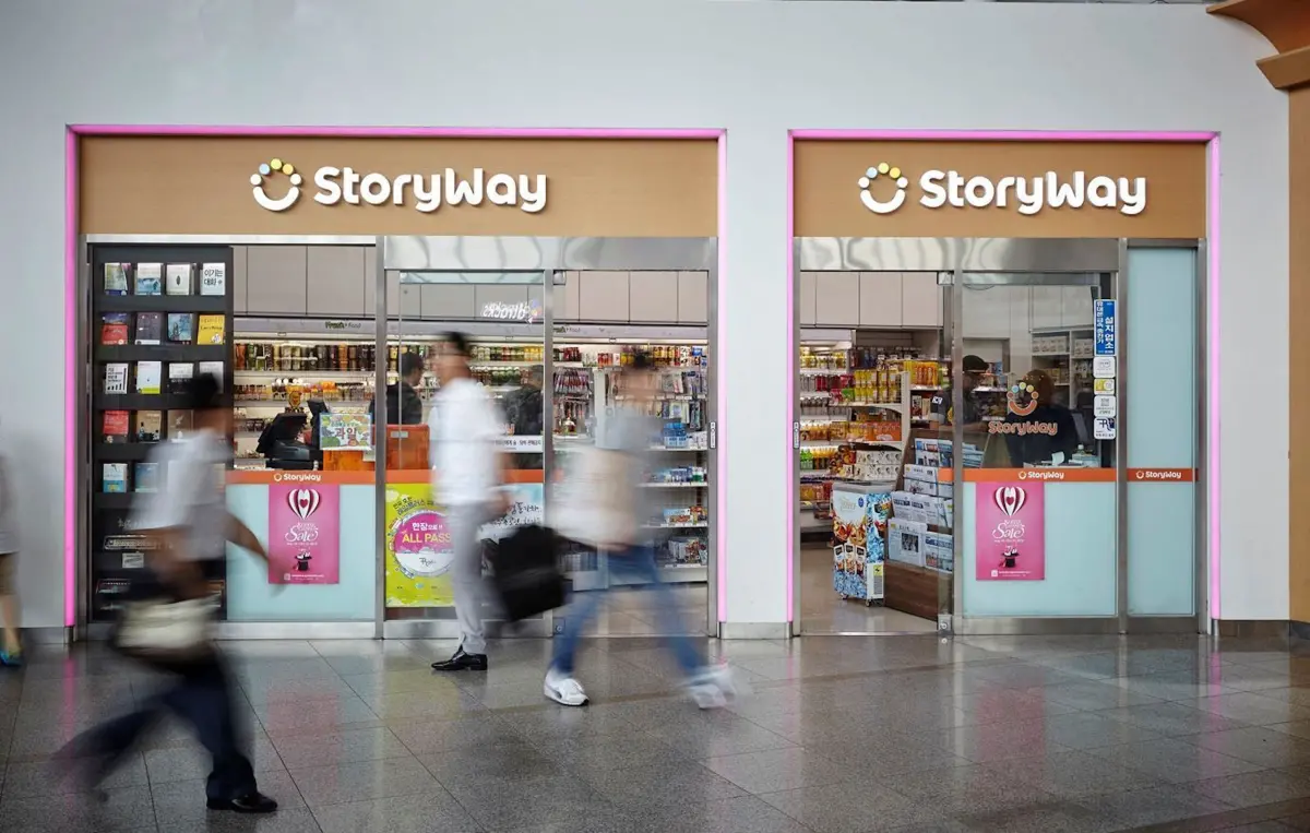 ▲Korail Retail旗下Storyway便利商店、餐廳、咖啡店、紀念品零售店等全國近900家通路都可使用LINE Pay支付。（圖╱LINE Pay提供）