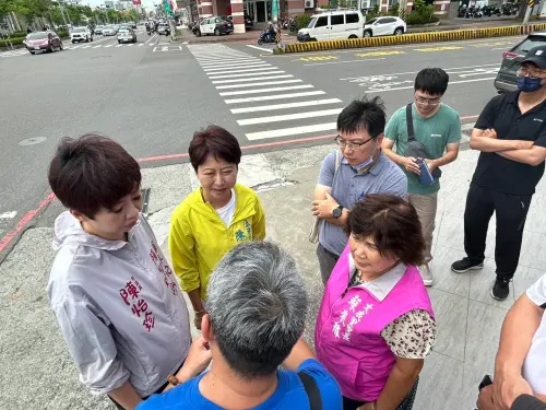 ▲這一次山區所造成的土石流沖刷非常的嚴重，陳亭妃則要求水保署要一次盤整。