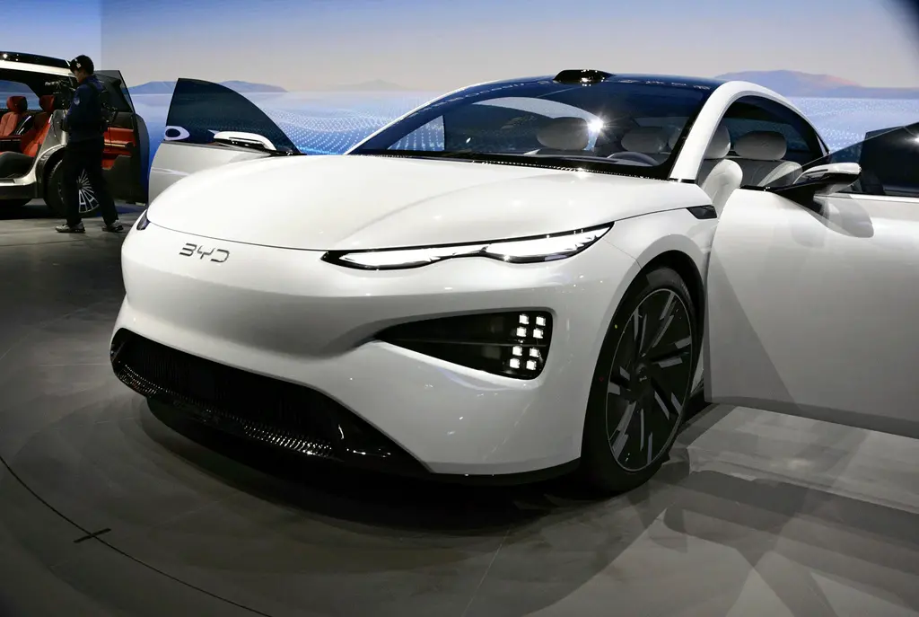 ▲中國電動車龍頭比亞迪（BYD）。（圖／美聯社／達志影像）