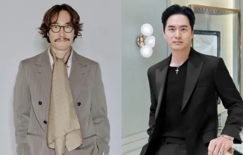 ▲孔曉振曾認愛《魷魚遊戲》的李陣郁（右）及柳承範（左）。（圖／翻攝自網路、李陣郁IG）