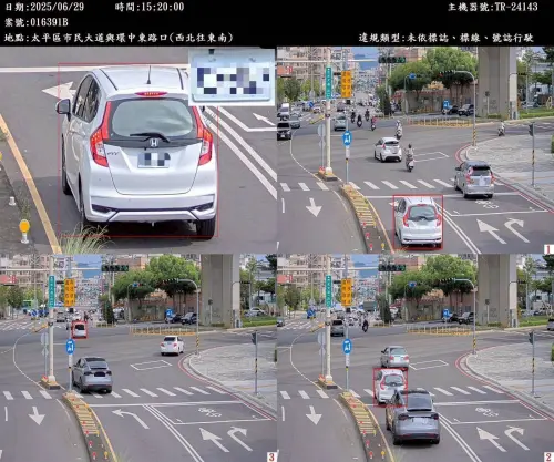 臺中增設科技執法　事故死傷降37.4%　未停讓行人仍有792件
