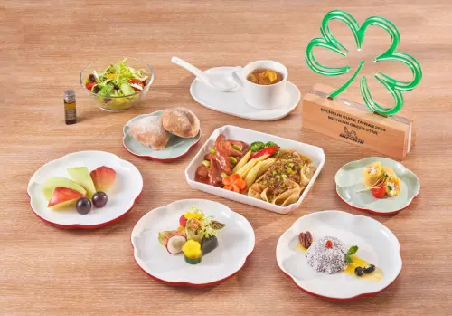 ▲華航與陽明春天合作多年，為茹素的旅客推出創意餐點選項。（圖／華航提供）