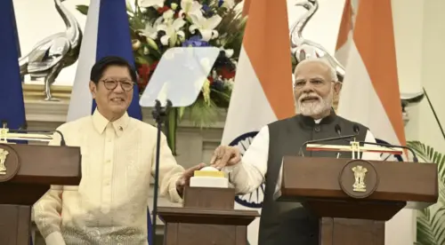 菲律賓總統小馬可仕訪問印度會見總理莫迪　深化海事國防貿易合作
