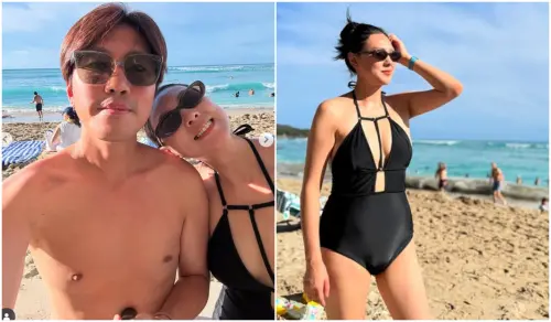 ▲朱芯儀辣穿深V泳裝　夏威夷度假放閃衛斯理。（圖／朱芯儀IG@amandachu0308）